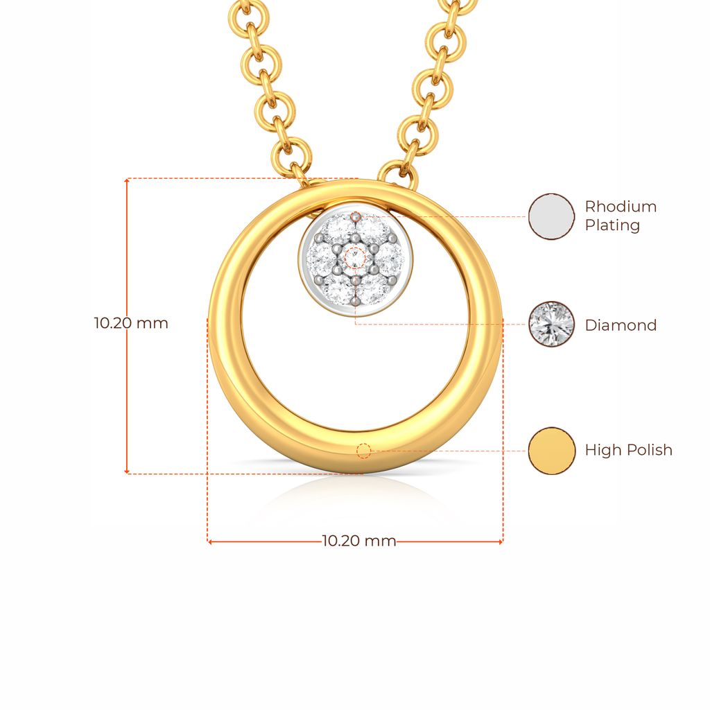 Sunflower Diamond Pendants