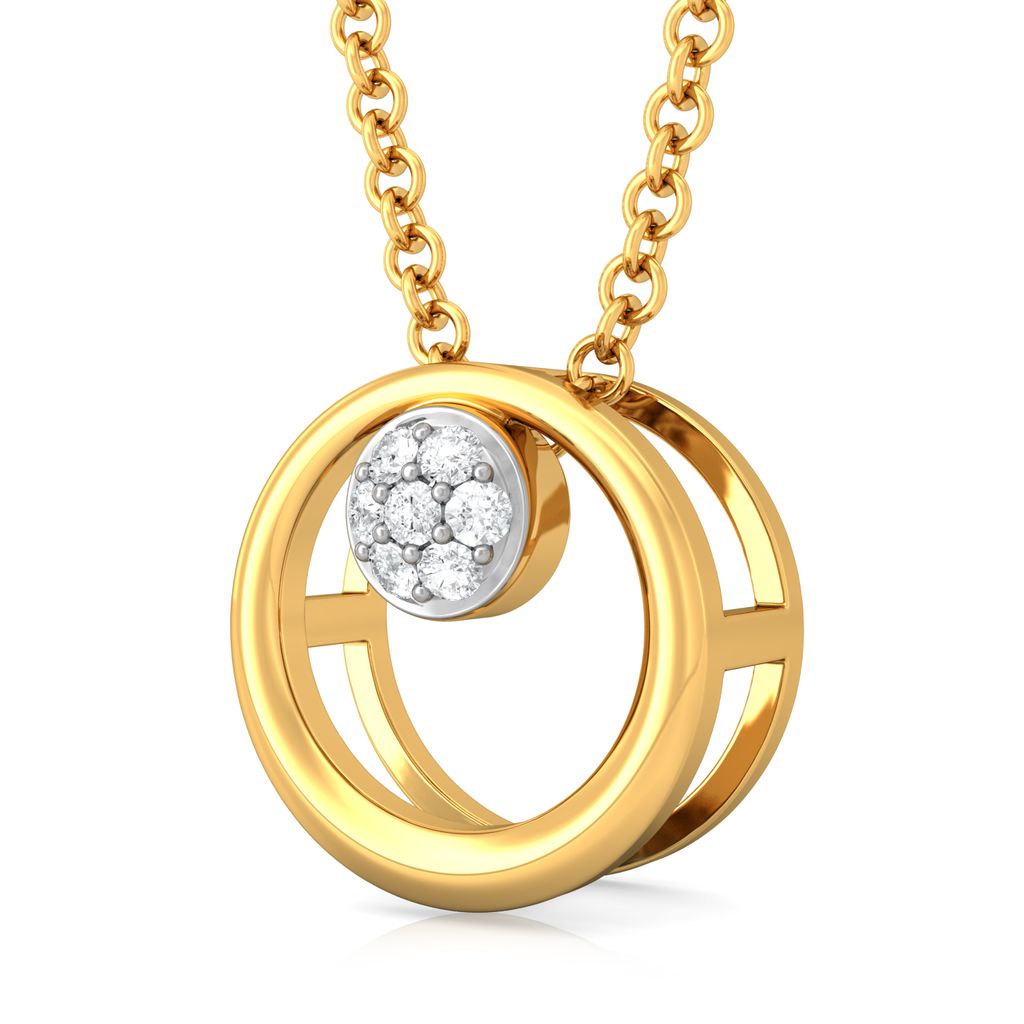 Sunflower Diamond Pendants