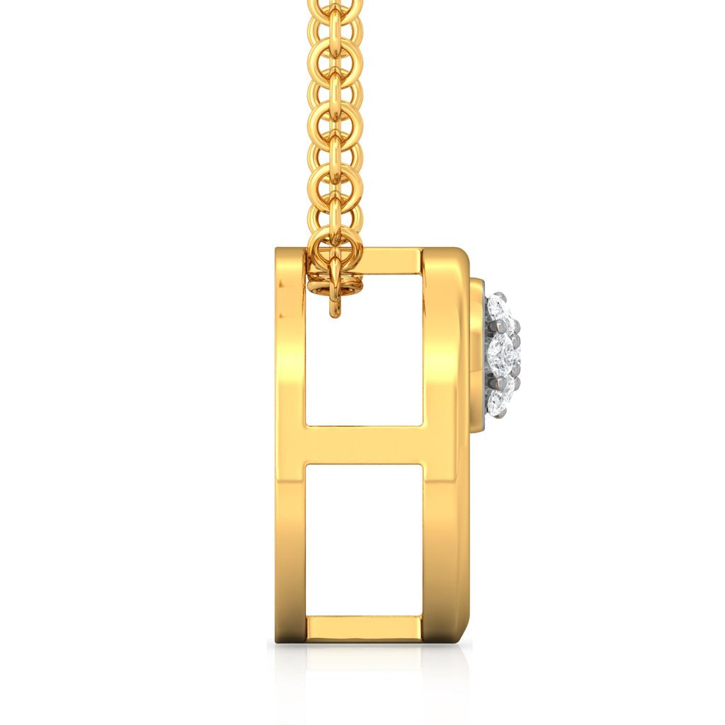 Sunflower Diamond Pendants