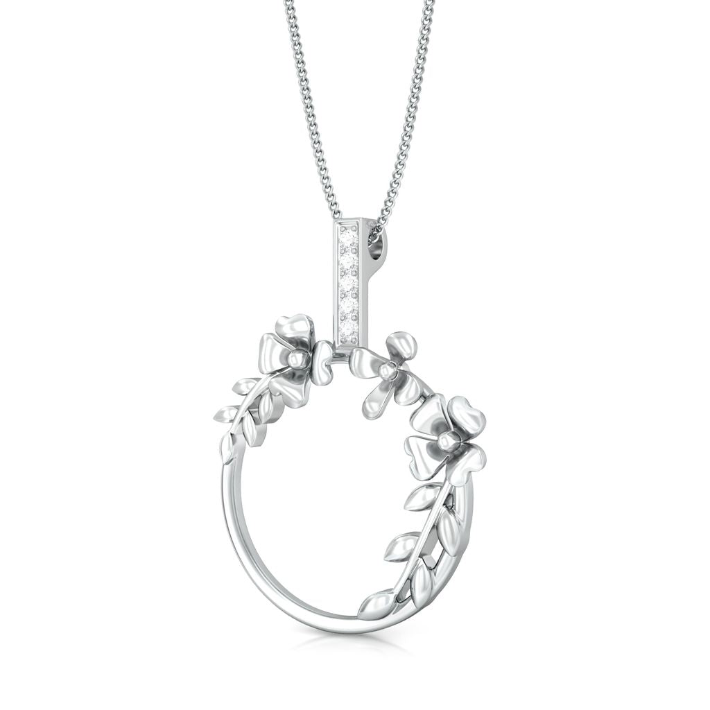 Floral Spray Diamond Pendants