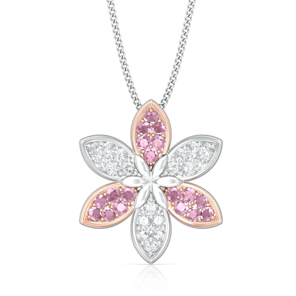 Pink Jasmine Diamond Pendants