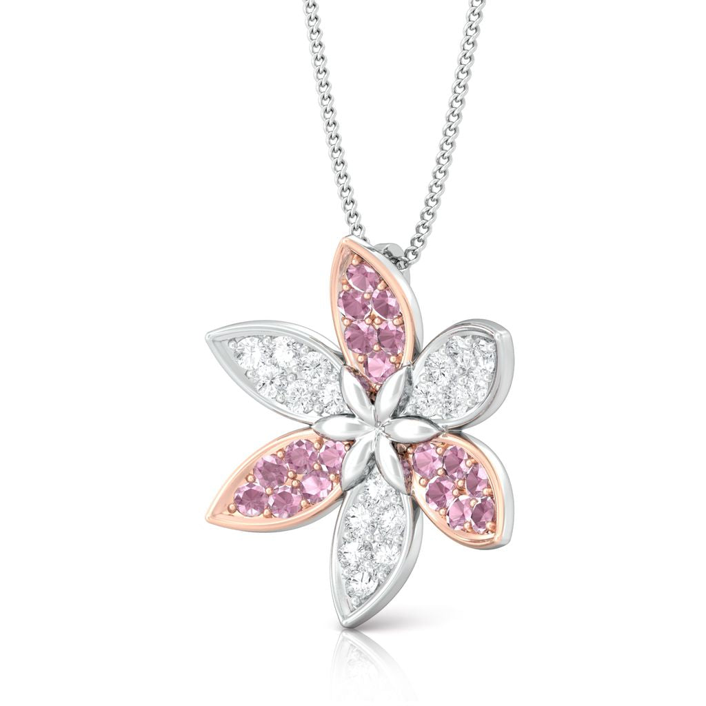 Pink Jasmine Diamond Pendants