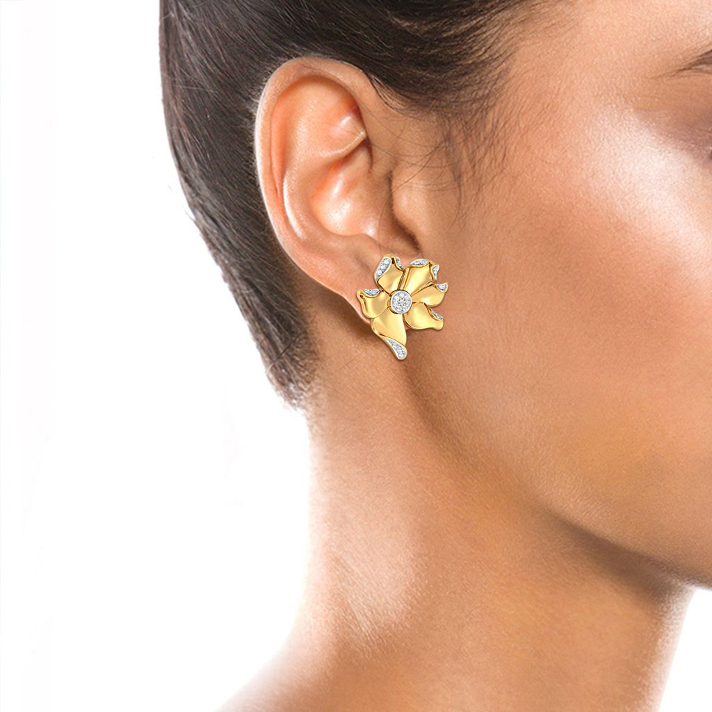 Sparkly Nuttallii Diamond Earrings