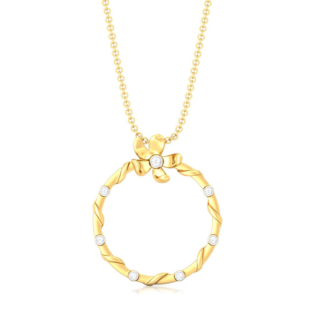 Floral Wreath Diamond Pendants