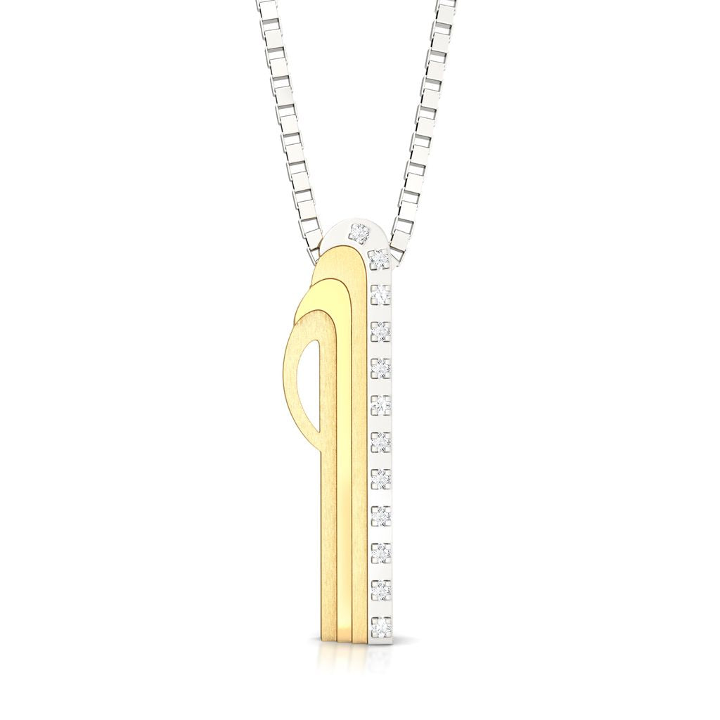 Pleat Me Pretty Diamond Pendants
