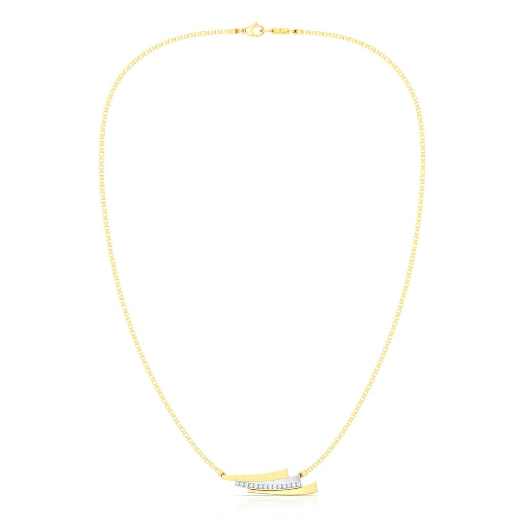 Pleat Play Diamond Necklaces
