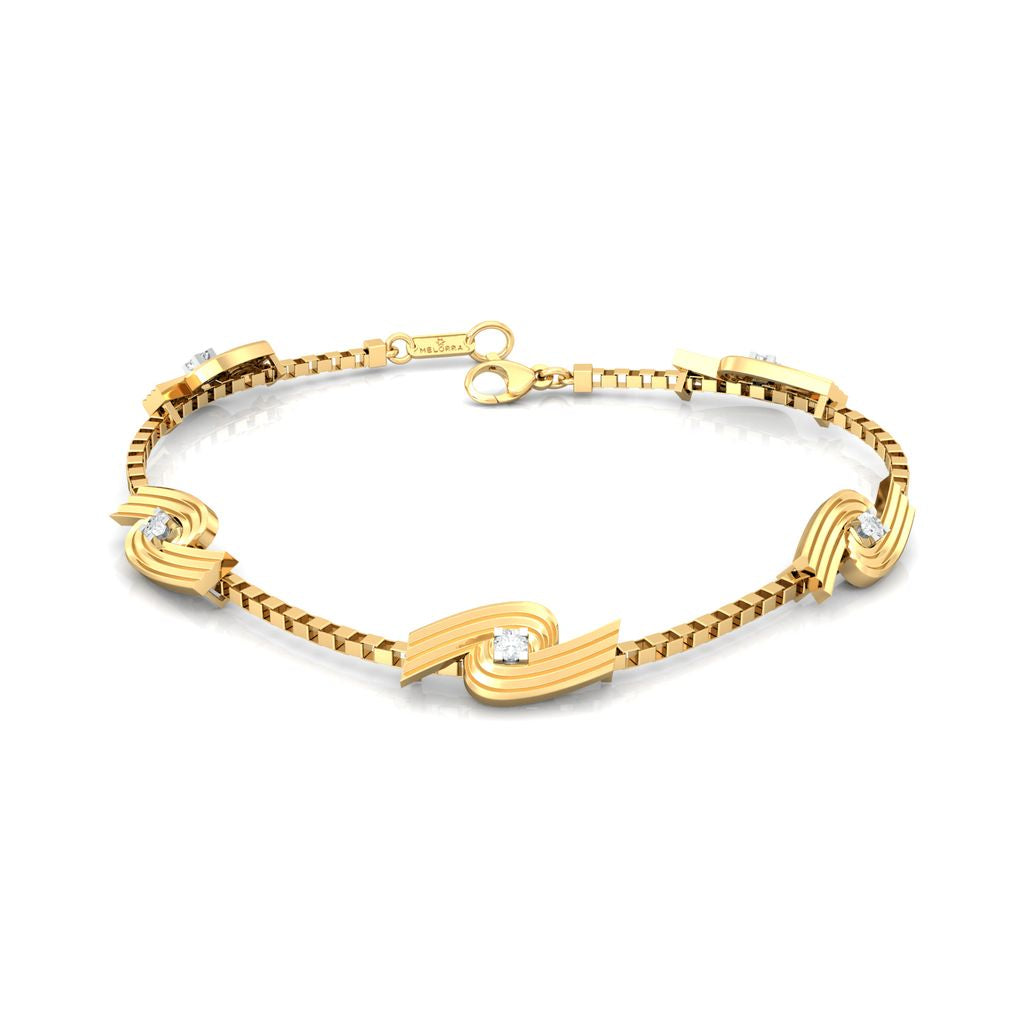 Spiral Star Diamond Bracelets