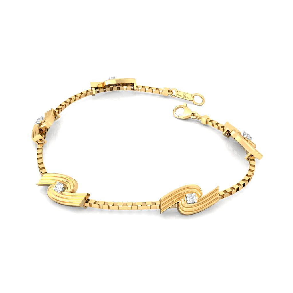 Spiral Star Diamond Bracelets