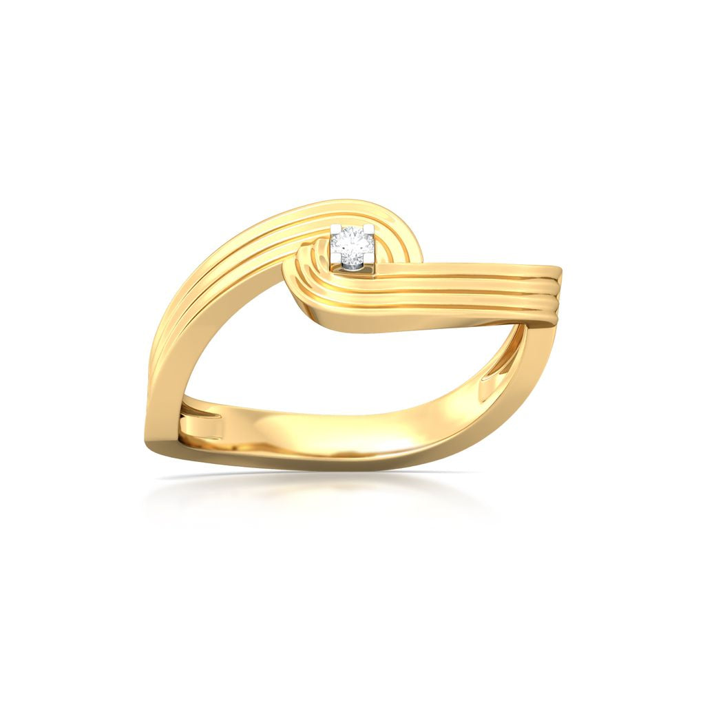 Spiral Star Diamond Rings