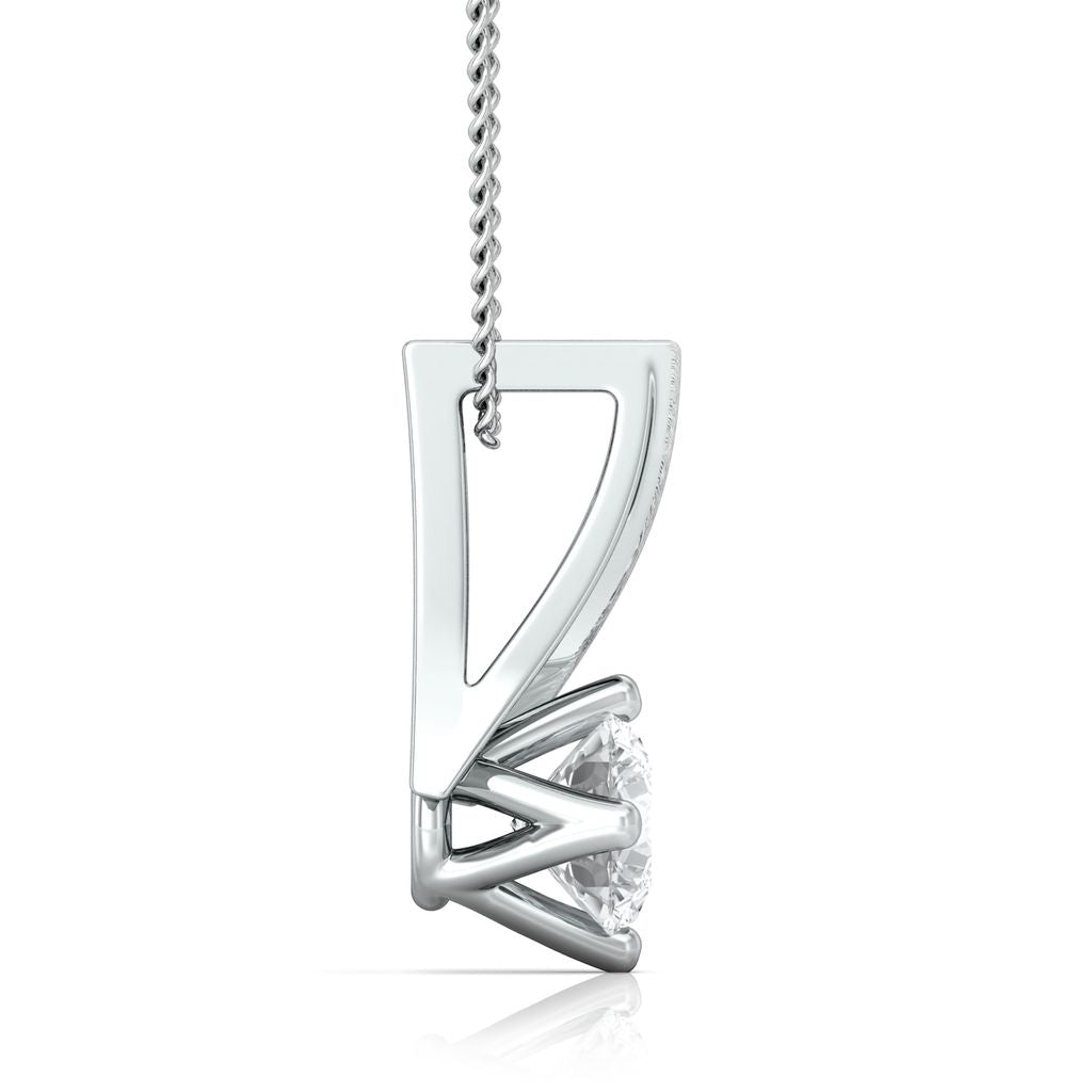Pristine White Diamond Pendants