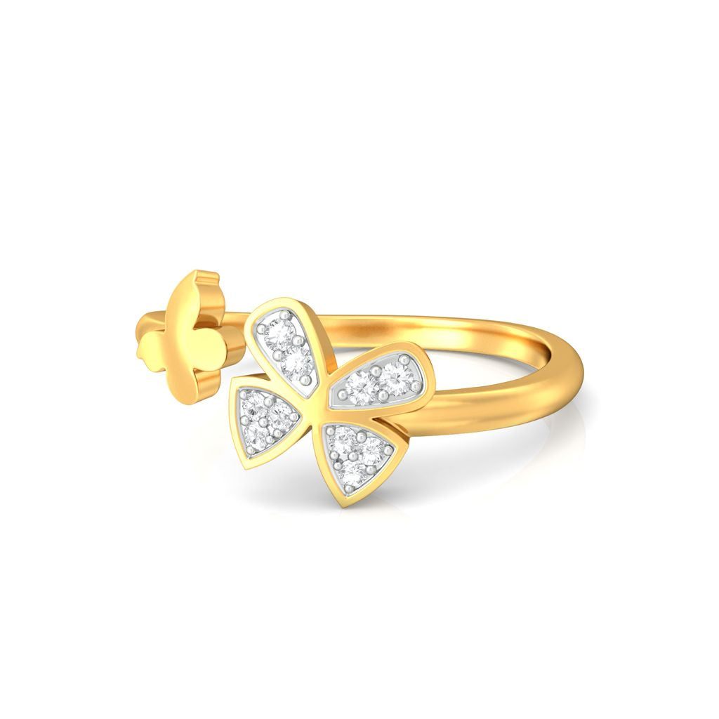 Open Wings Diamond Rings