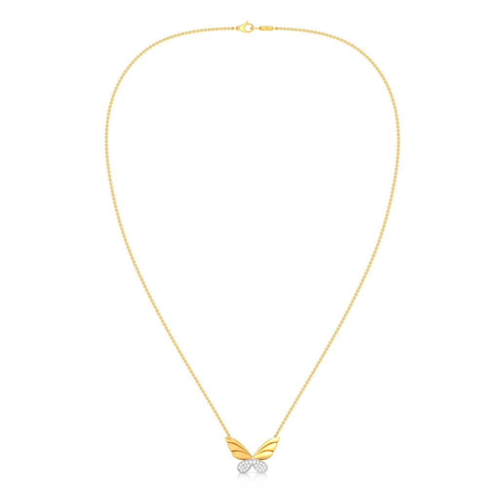 Dreams in Wings Diamond Necklaces