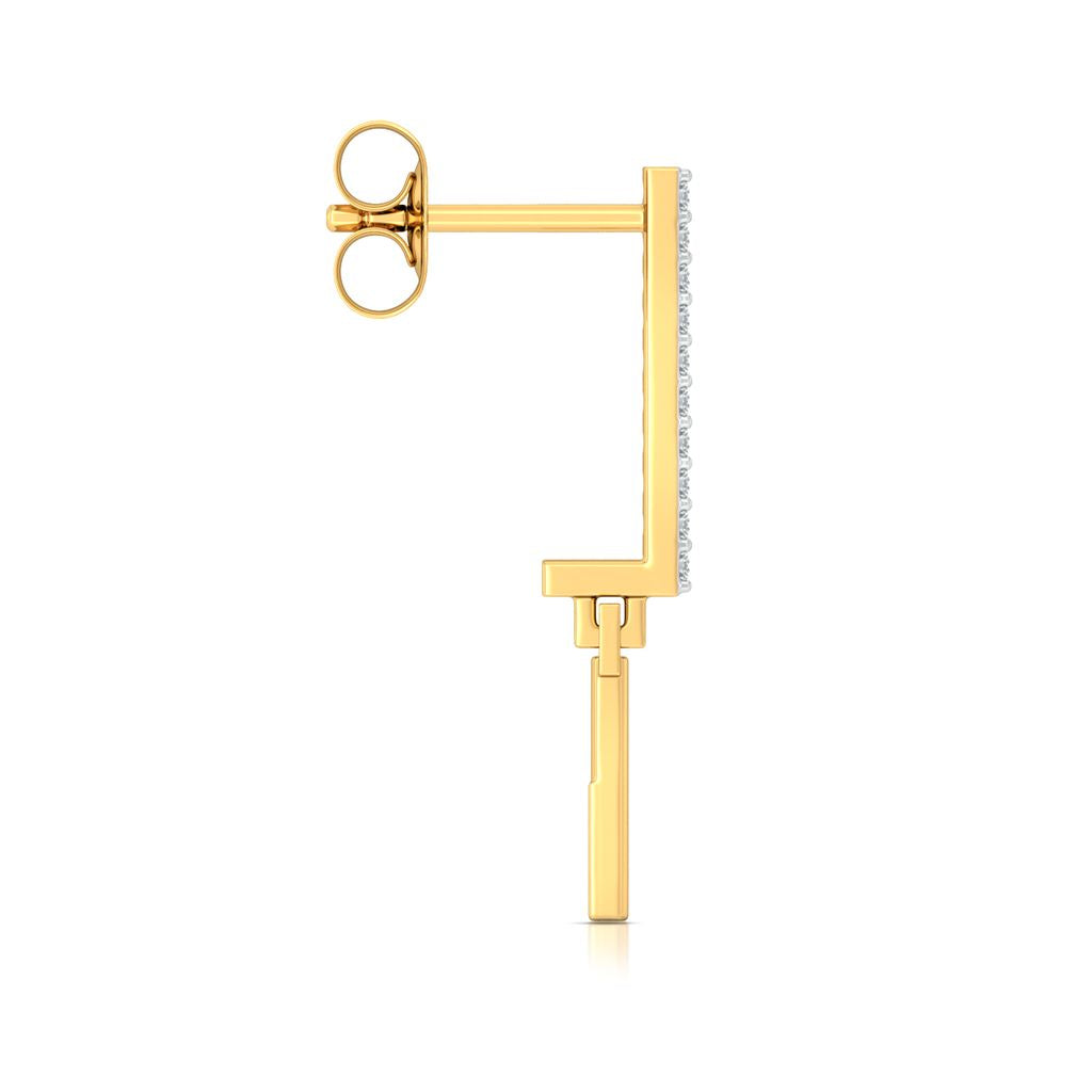 Stripe Tease Diamond Earrings