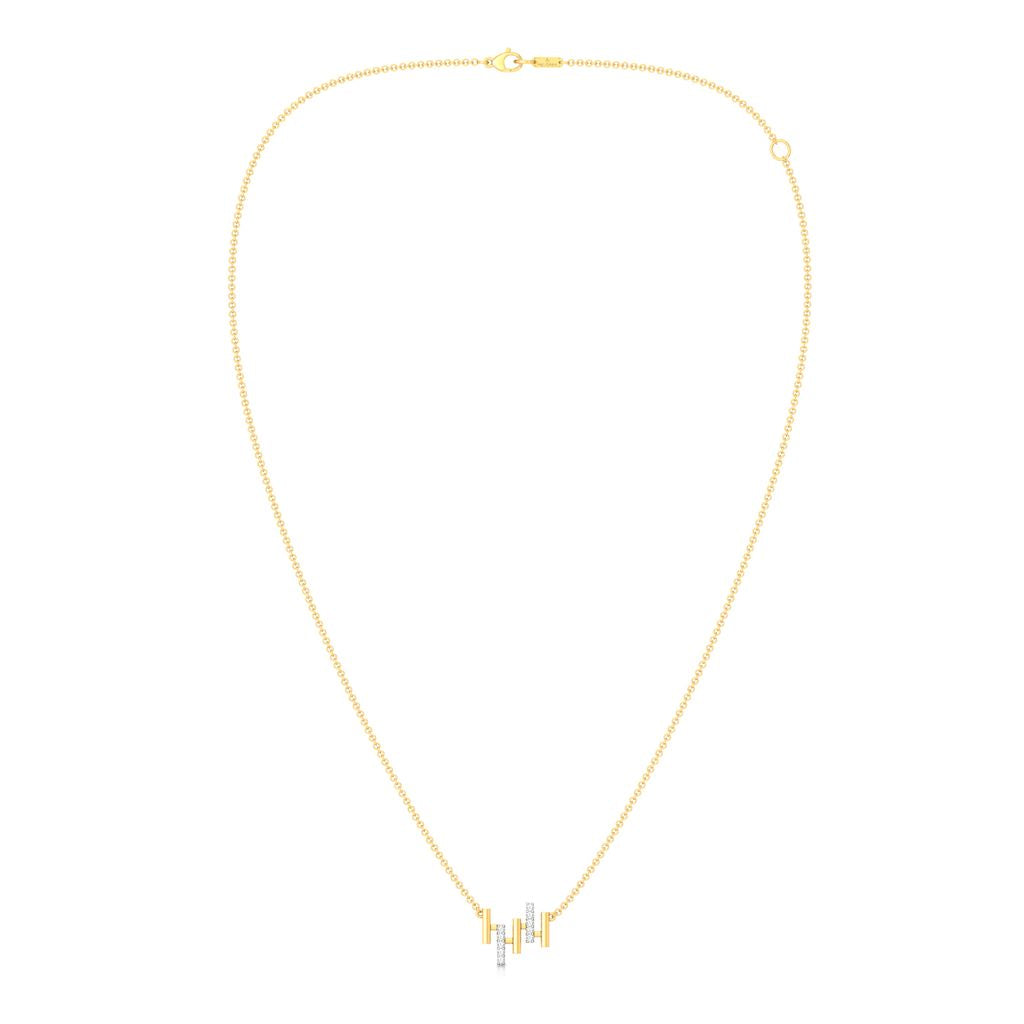 Bar Chart Diamond Necklaces