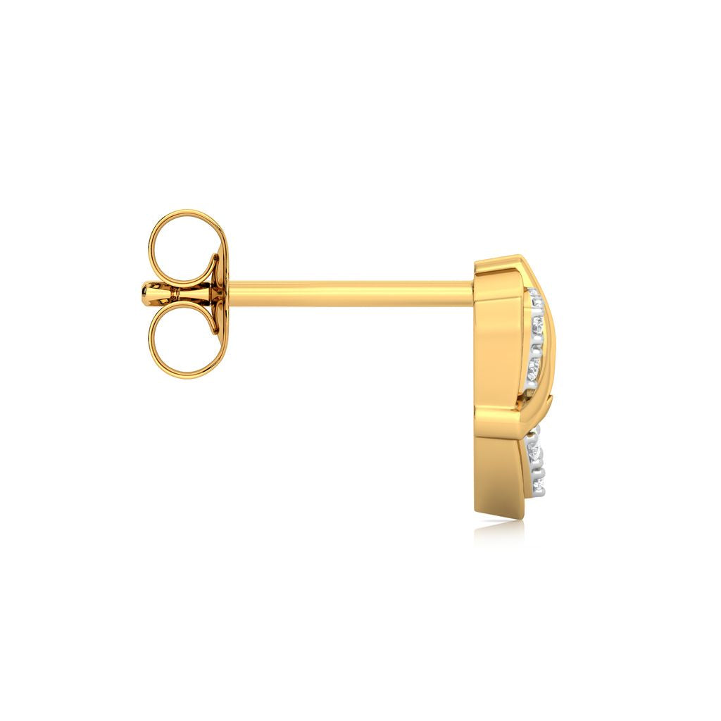 Triangular Tango Diamond Earrings