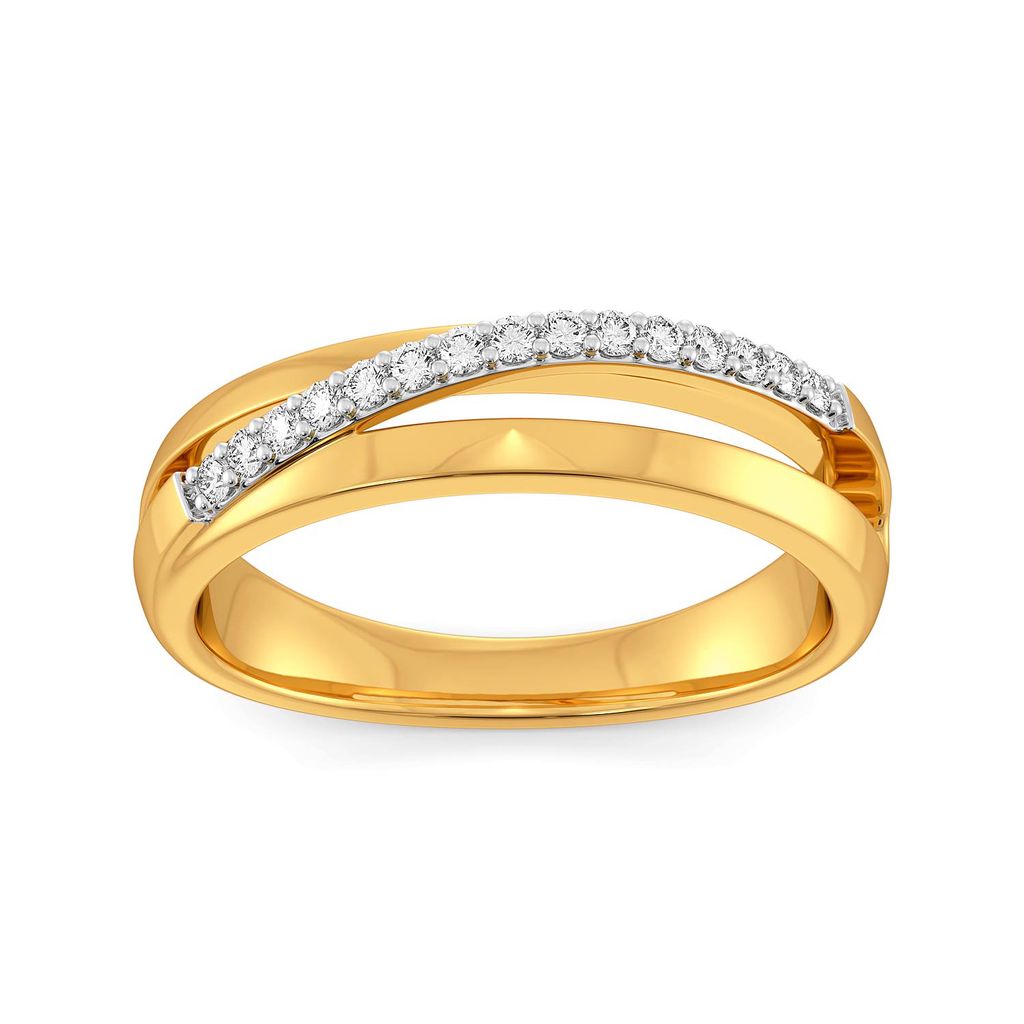 Sleek Slants Diamond Rings