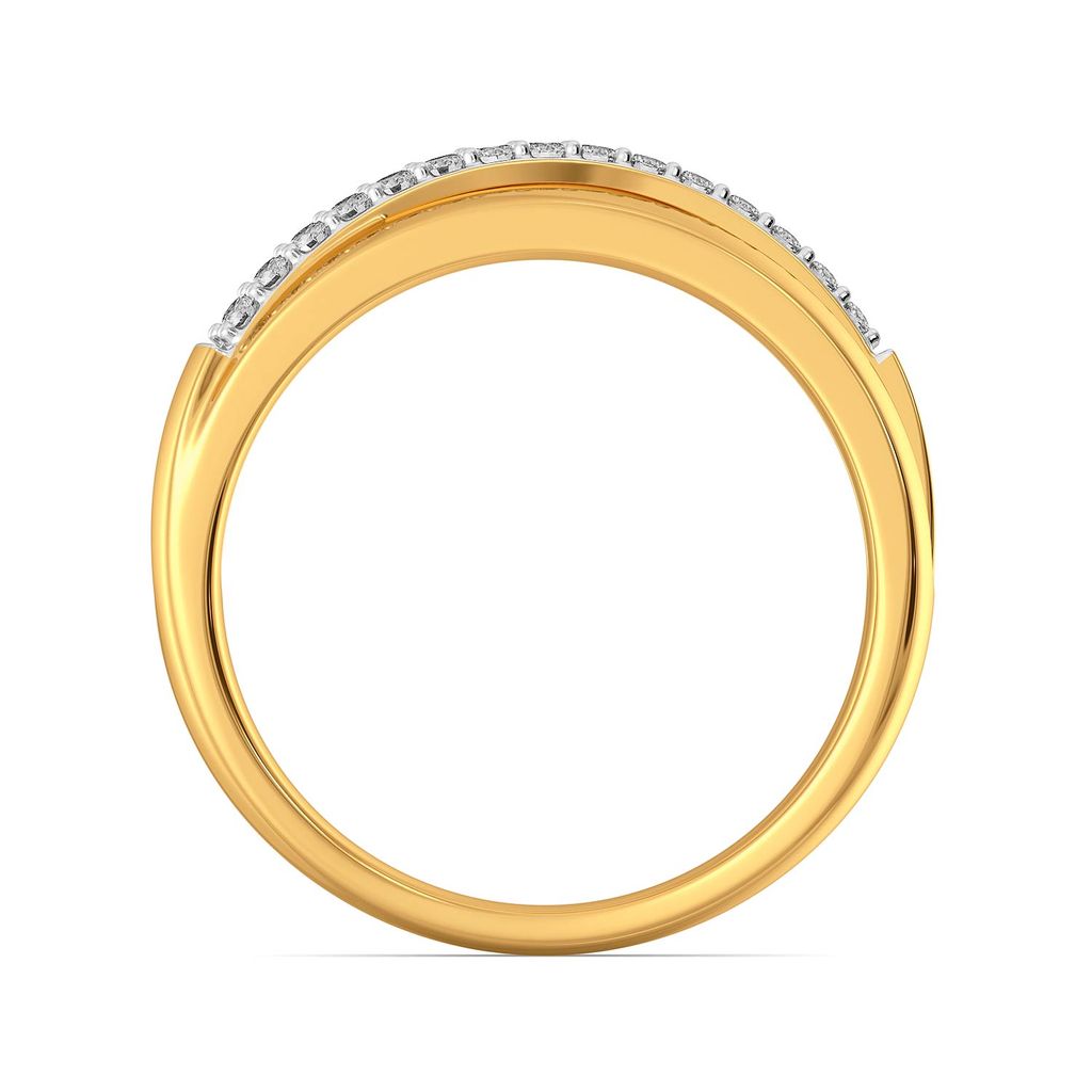 Sleek Slants Diamond Rings