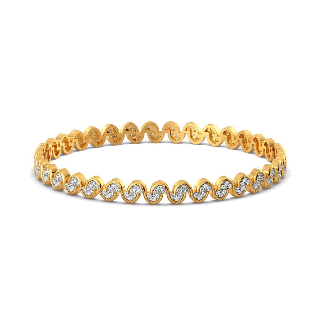 Ripple Rush Diamond Bangles