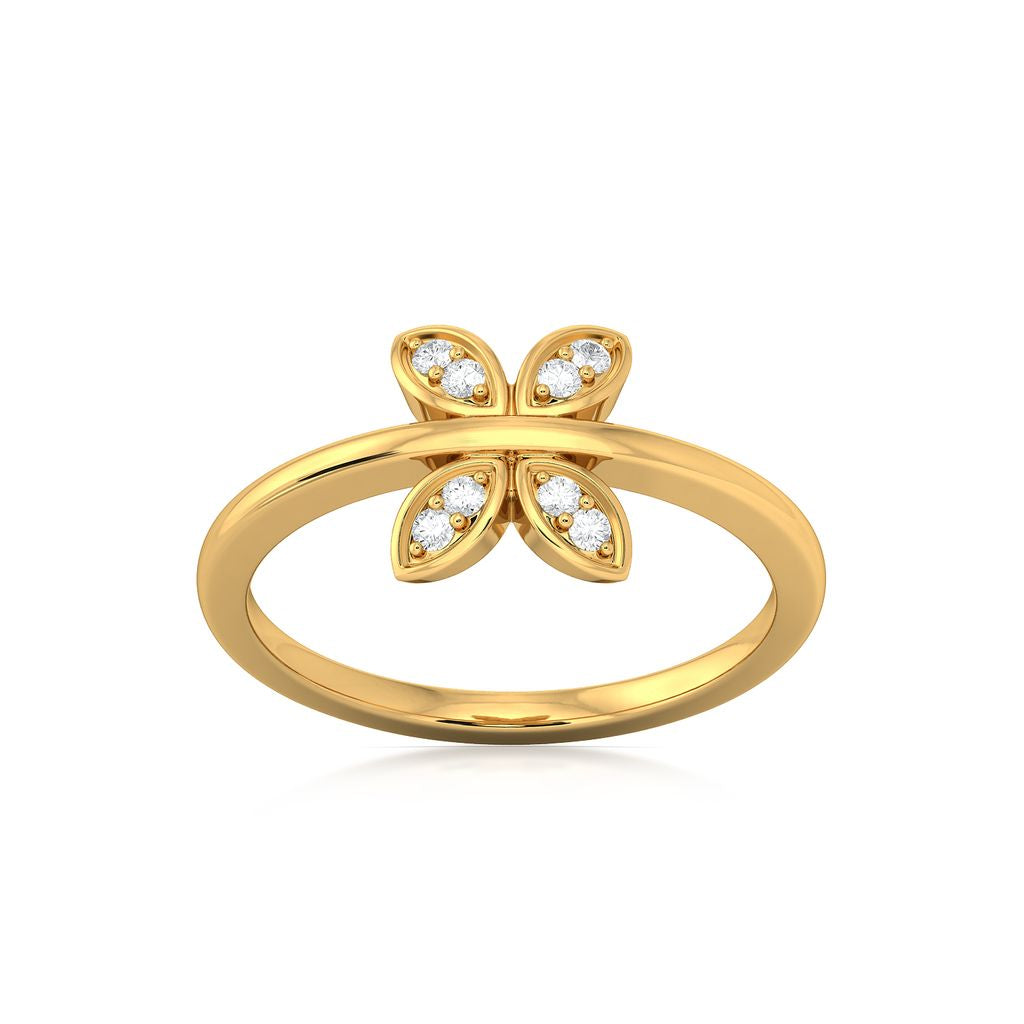 Bunched up Bright Diamond Rings