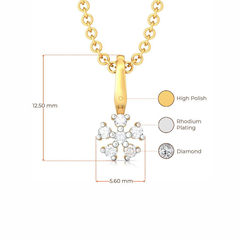 Itsy Bitsy Florals Diamond Pendants