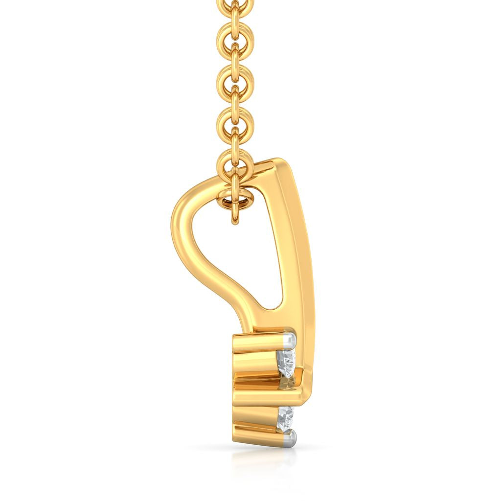 Teeny Troika Diamond Pendants