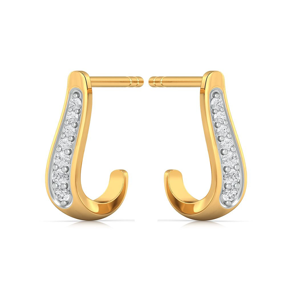 Coil Voile Diamond Earrings