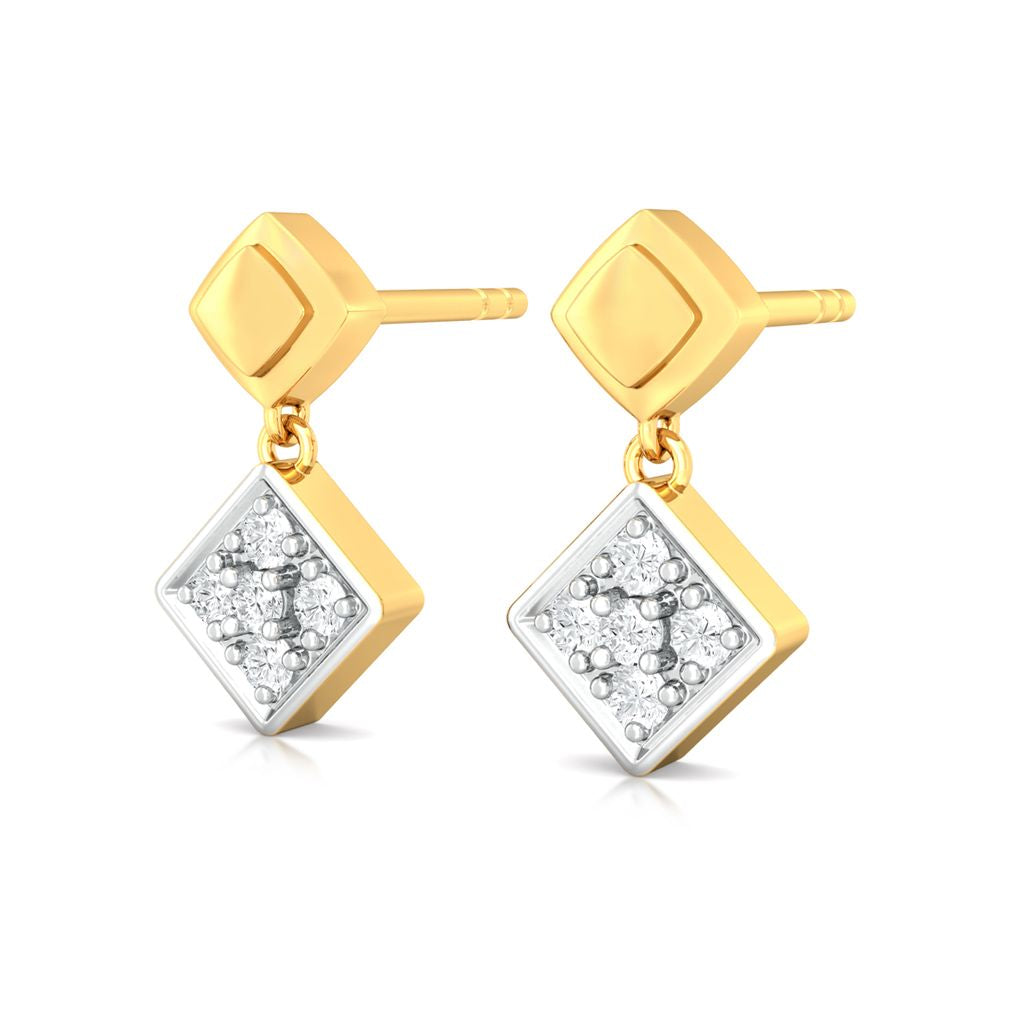 Quad Swag Diamond Earrings