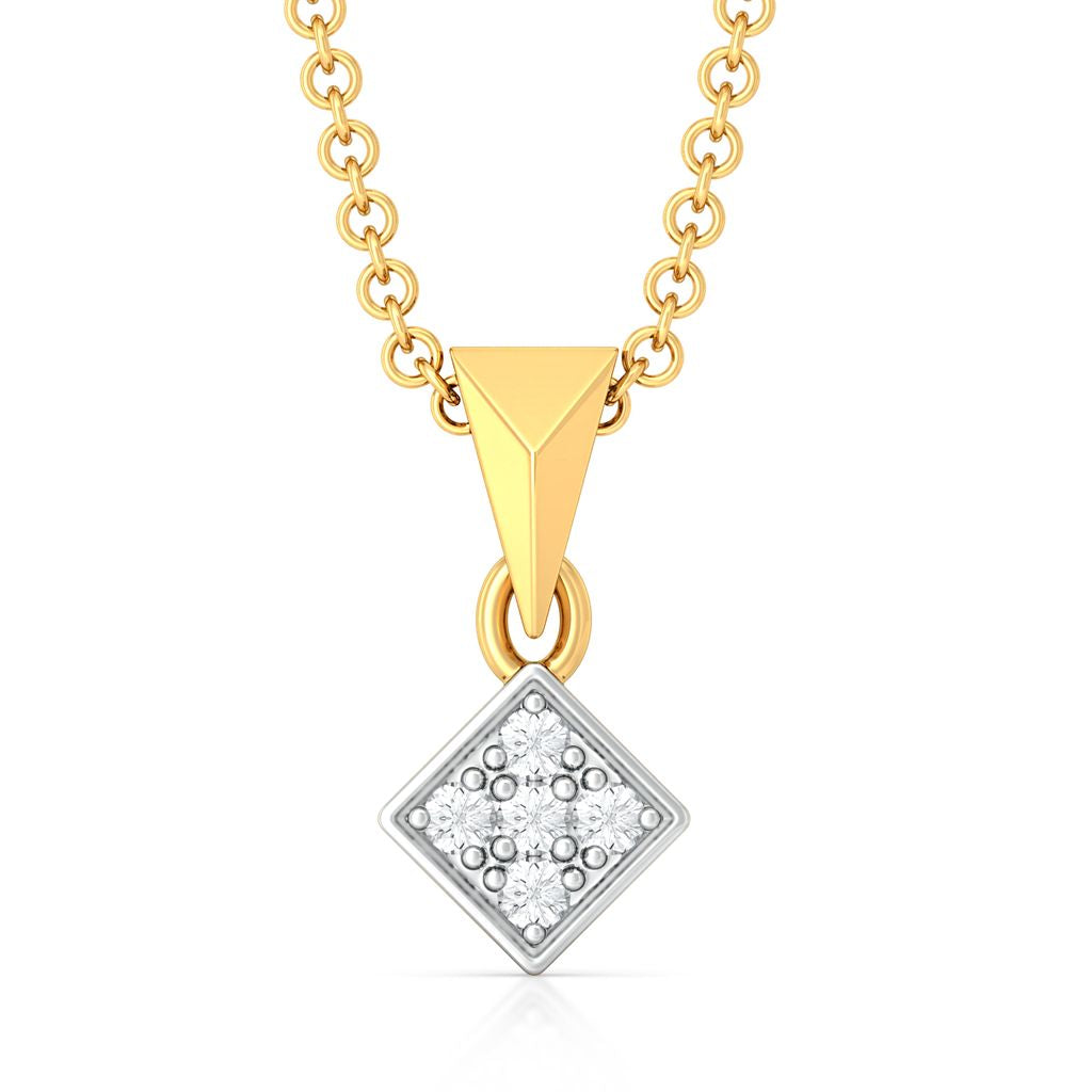 Parallel Spell Diamond Pendants