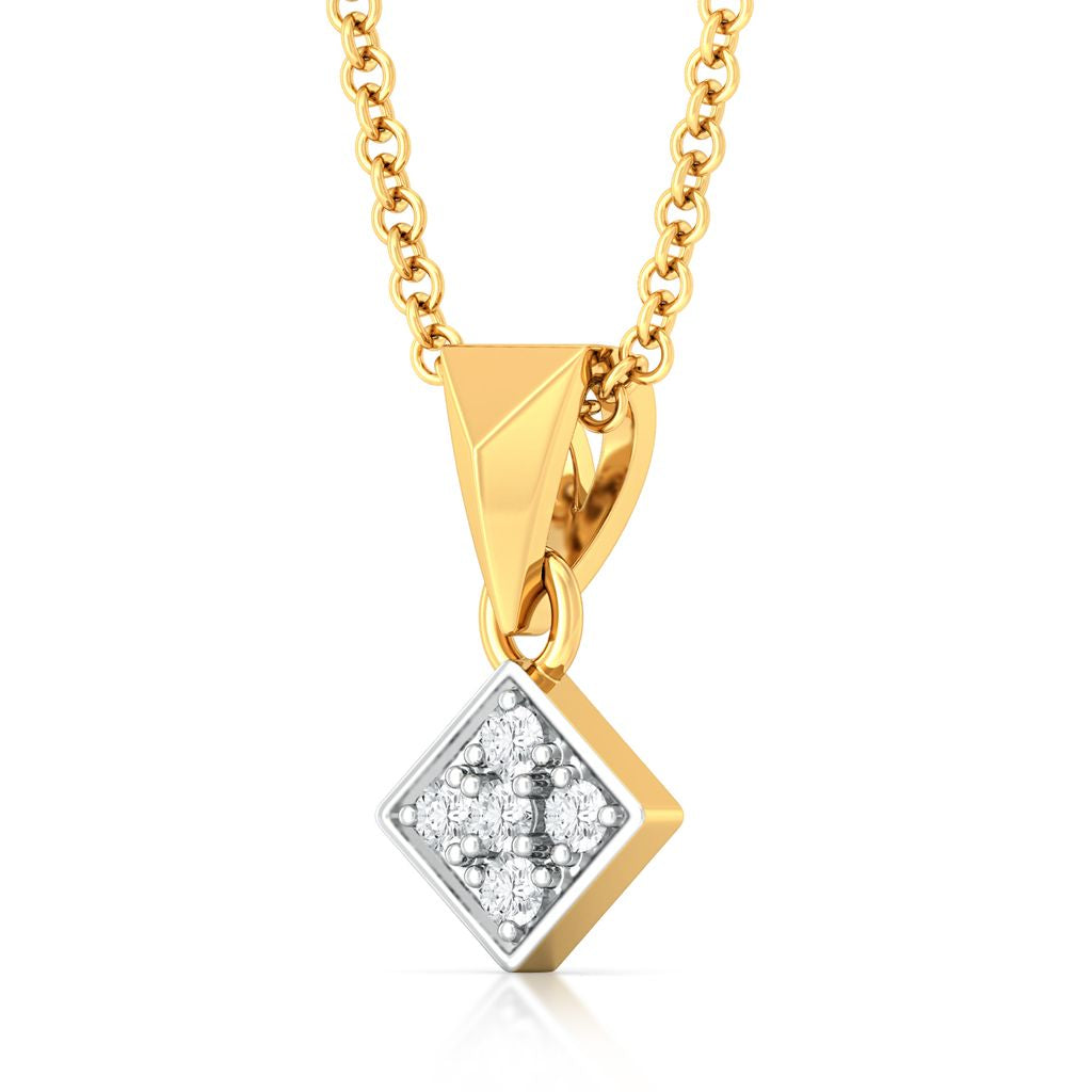Parallel Spell Diamond Pendants