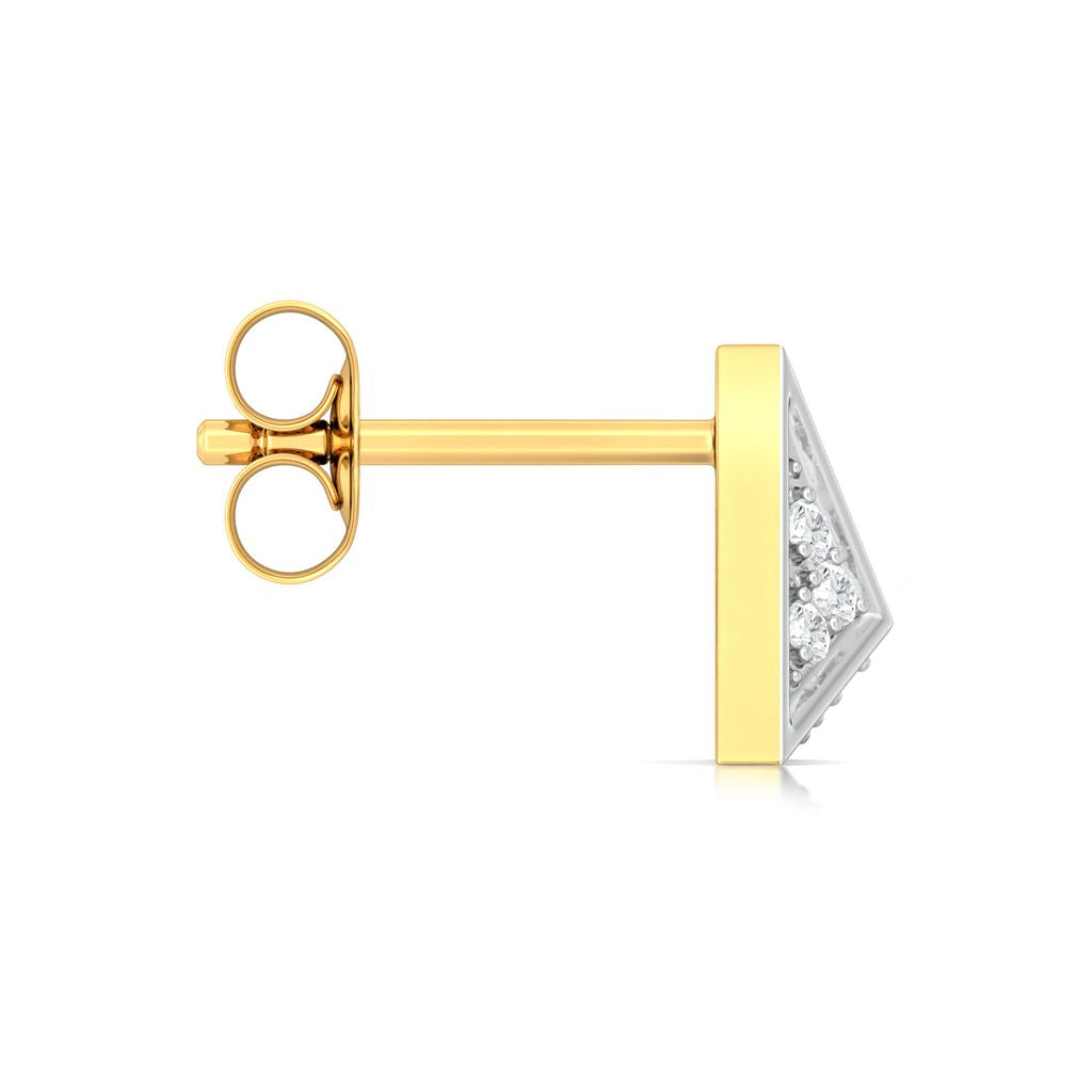 Spangle Triangle Diamond Earrings