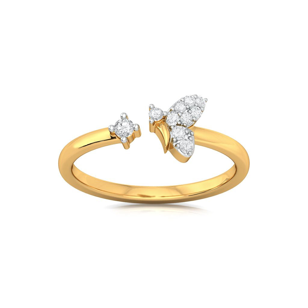 Flutter Fly Diamond Rings