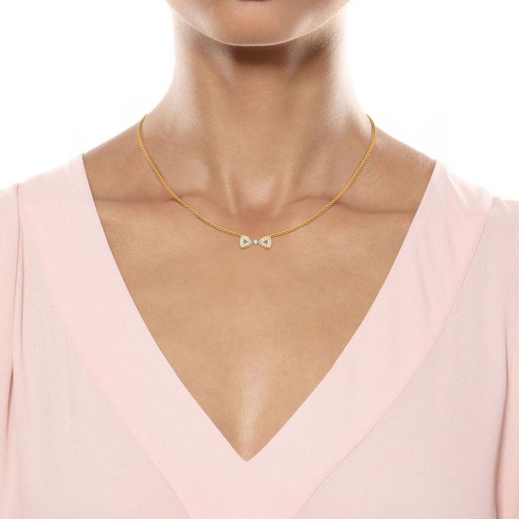 Cutsy Curtsy Diamond Necklaces