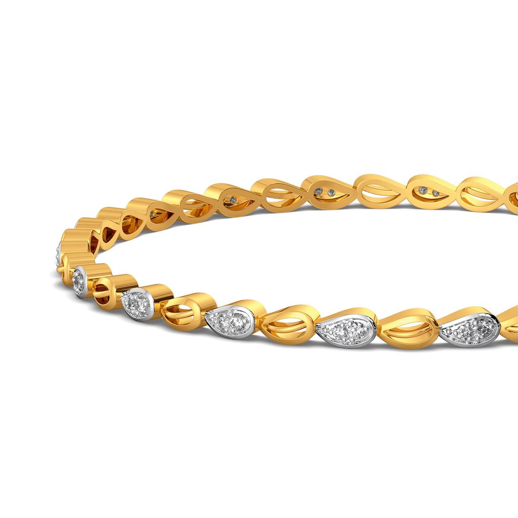 Path O Petal Diamond Bangles
