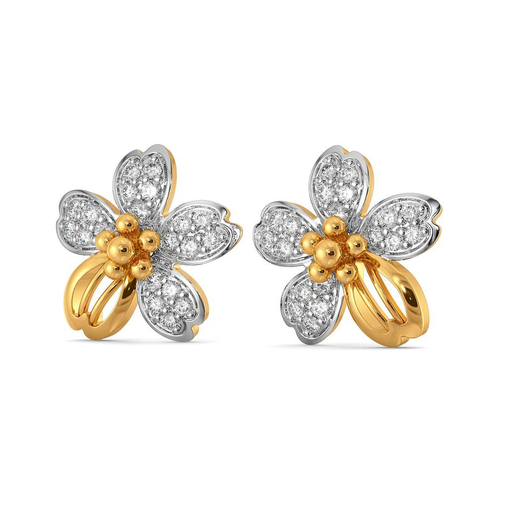 Floral Feat Diamond Earrings