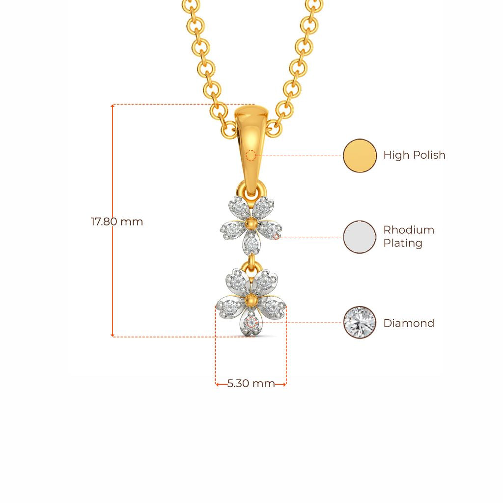 Floral Feels Diamond Pendants