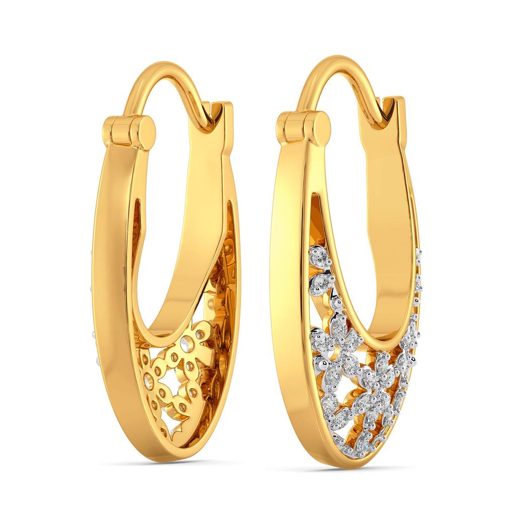 Swerve A Lace Diamond Earrings