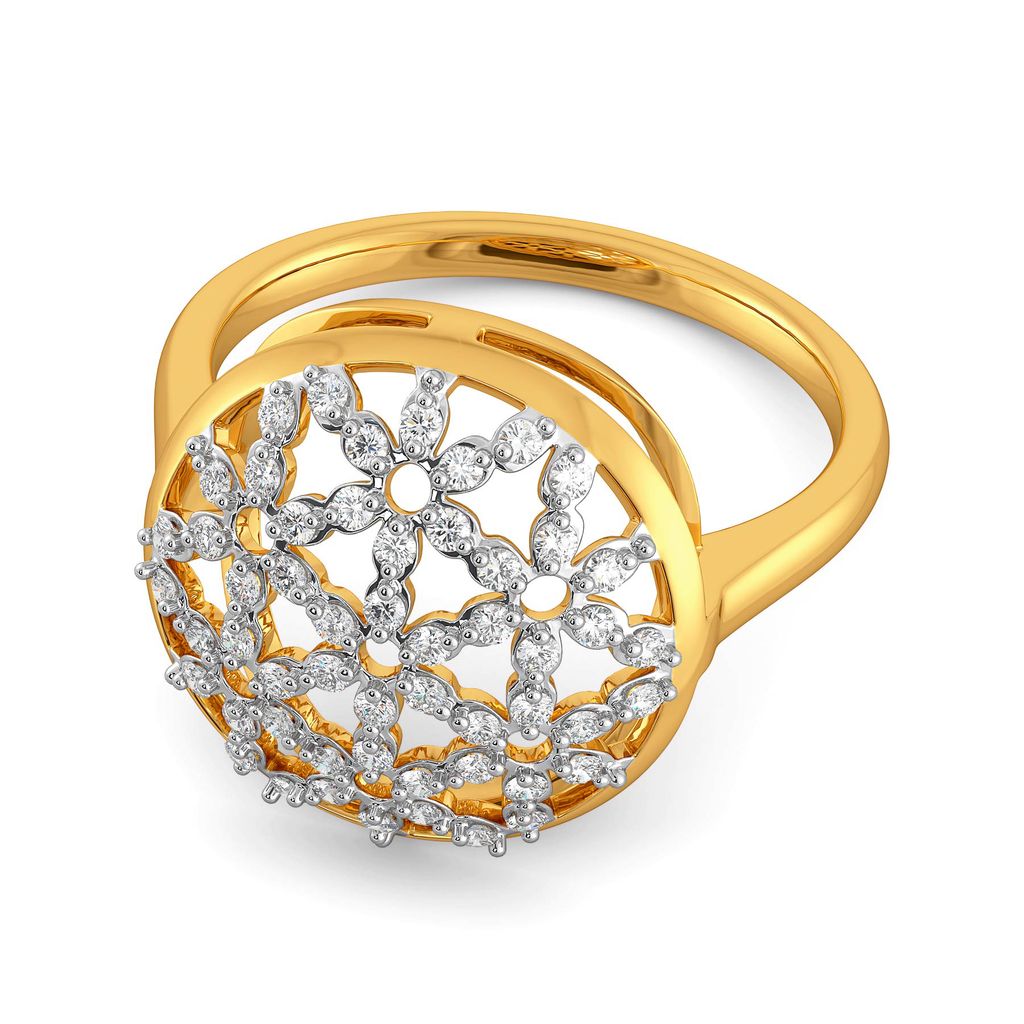 Lace Broderie Diamond Rings