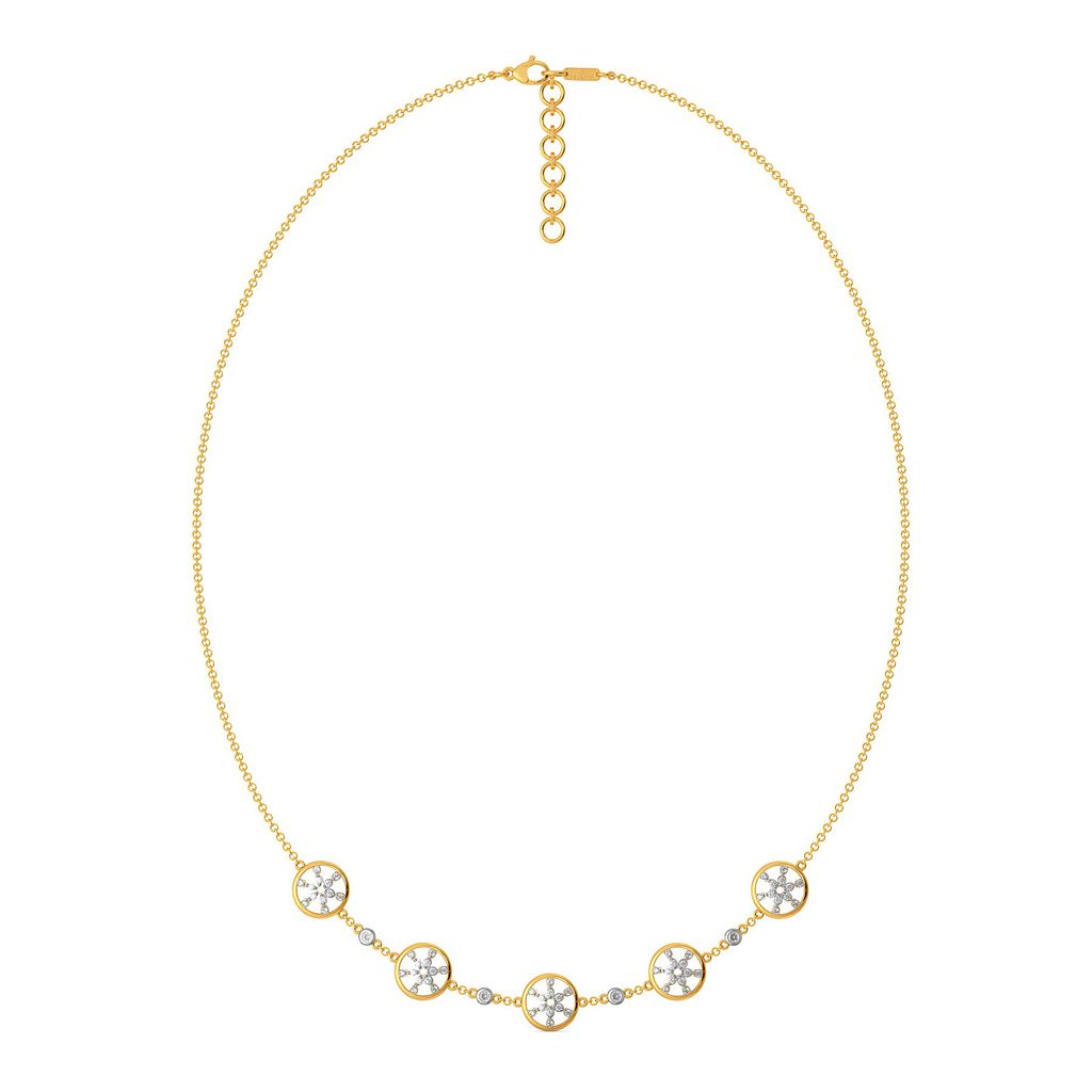 Lace Broderie Diamond Necklaces
