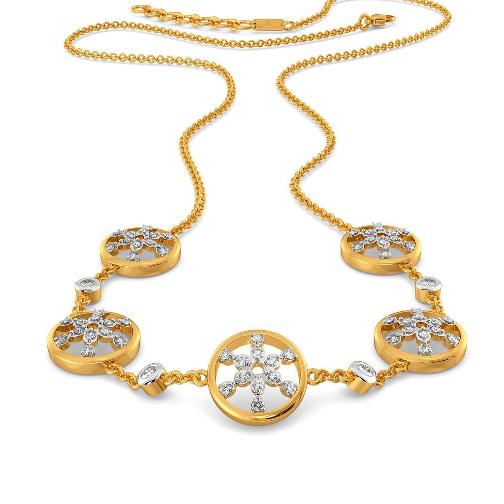 Lace Broderie Diamond Necklaces