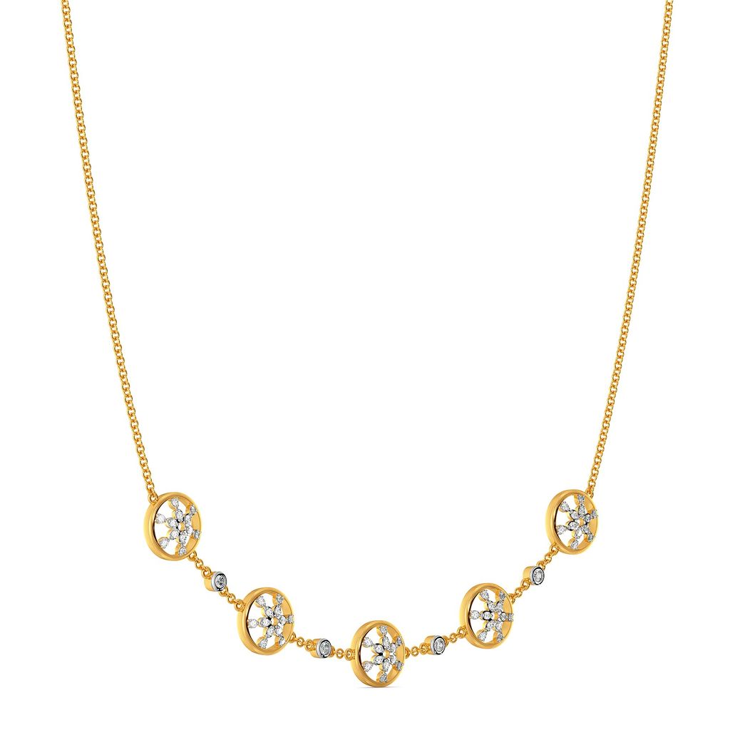 Lace Broderie Diamond Necklaces