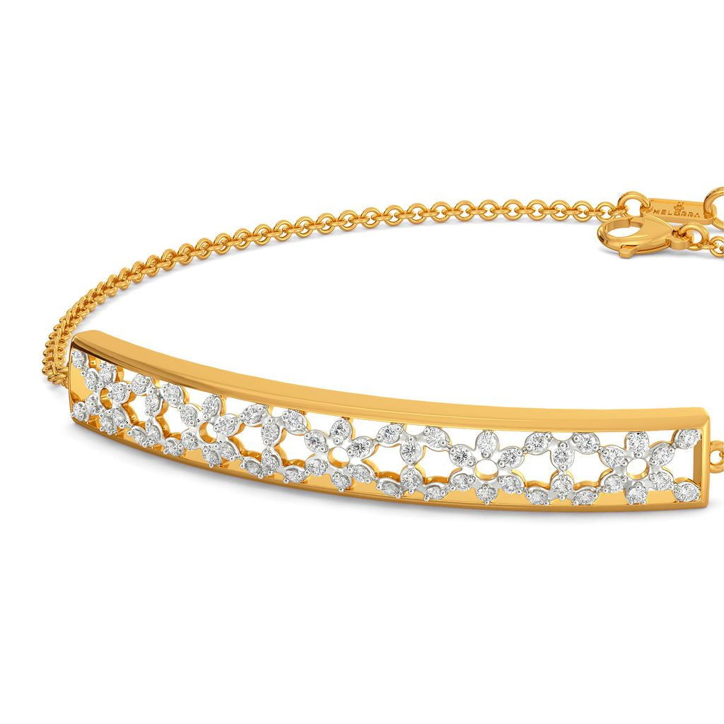 Lattice Layers Diamond Bracelets