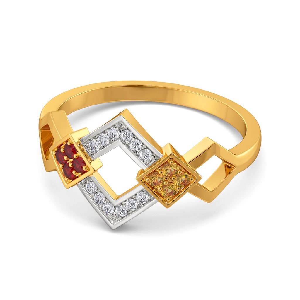 Colour Statement Diamond Rings