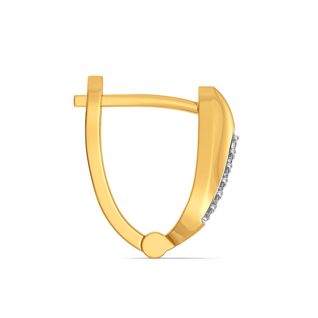 Hip Hems Diamond Earrings