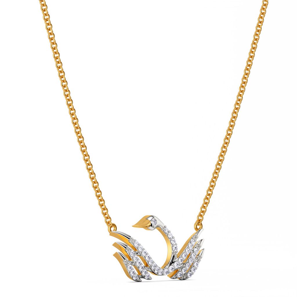 Swan Serenity Diamond Necklaces