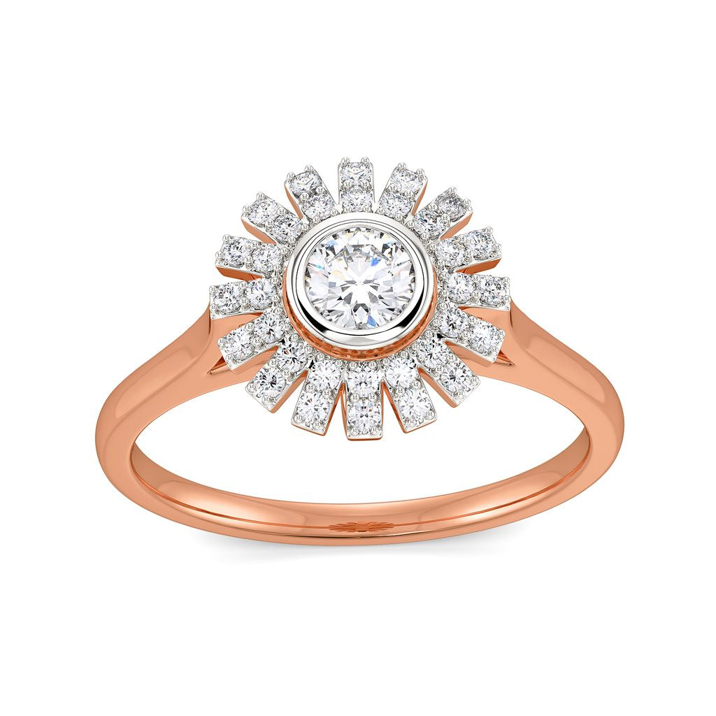 Flower Falls Diamond Rings