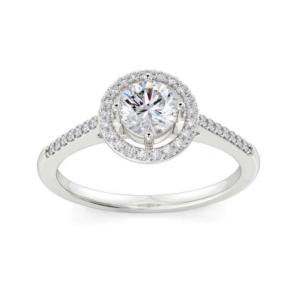 Halo Amour Diamond Rings