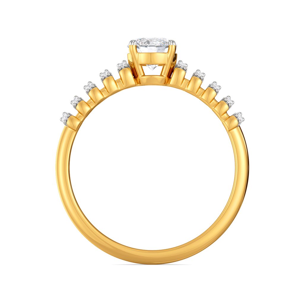 Moon N Back Diamond Rings