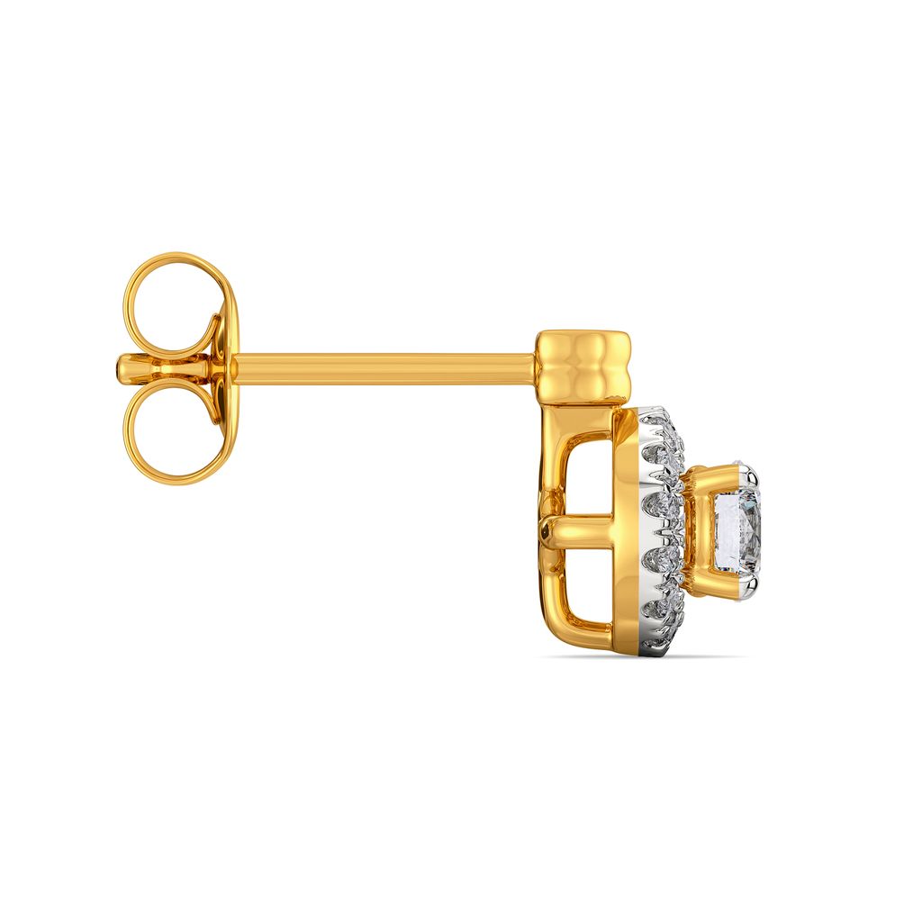 Poised Spheres Diamond Earrings