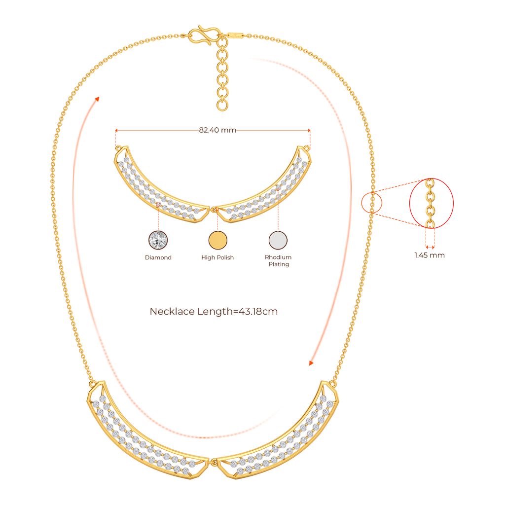 Slack Mode Diamond Necklaces