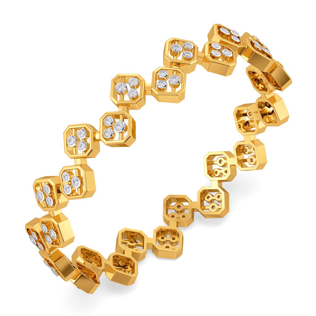 Broad Affair Diamond Bangles